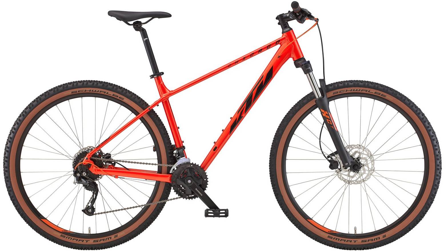 Фотография Велосипед KTM CHICAGO 271 27.5", размер S рама 38см (2023) Оранжевый